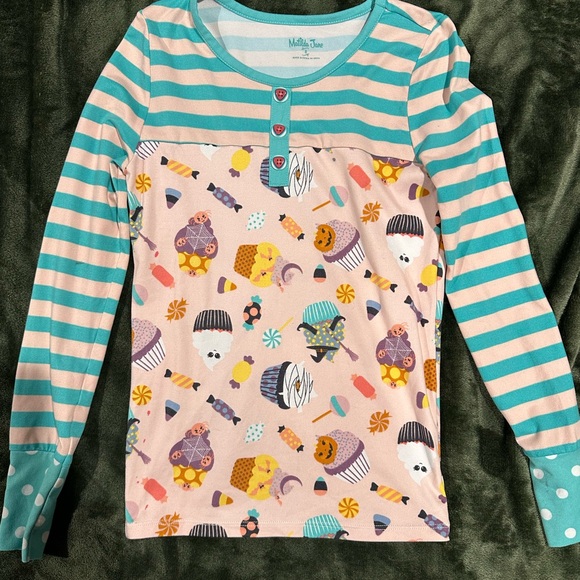 Matilda Jane Other - Matilda Jane Teal and Pink Striped Top